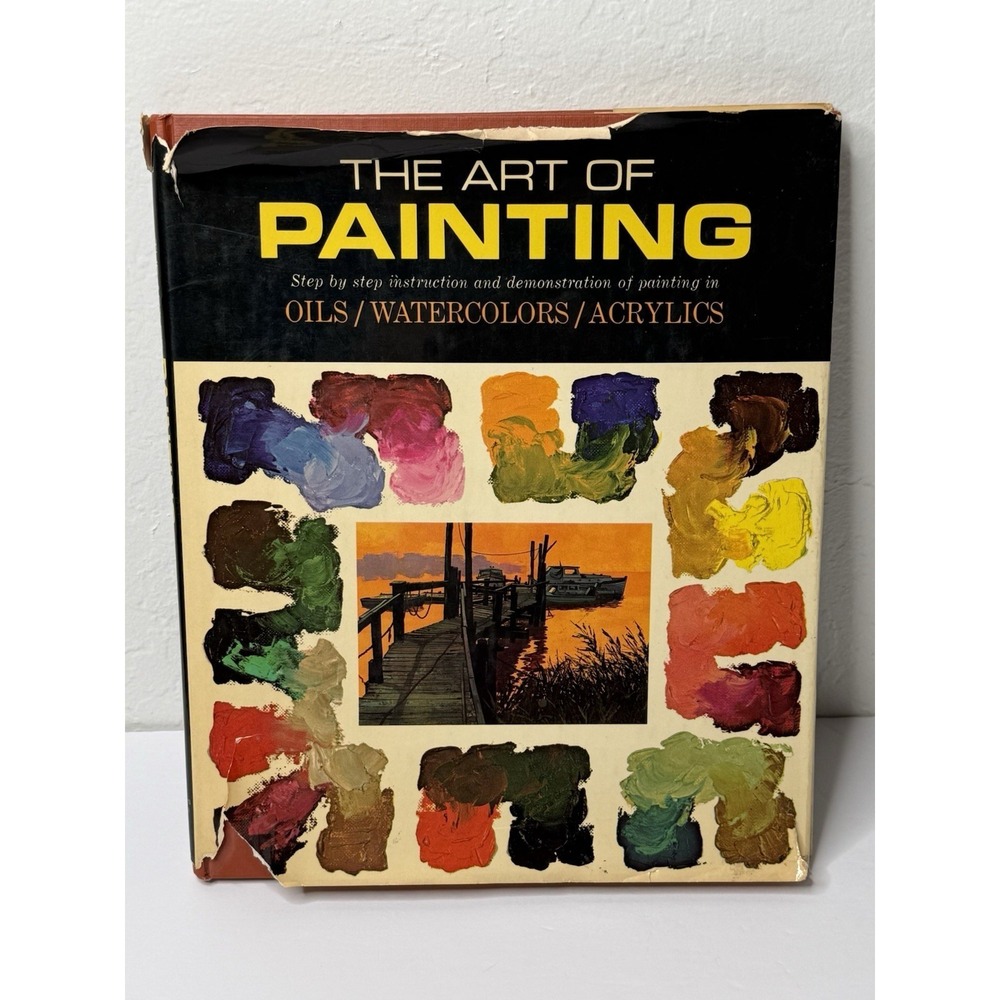 Vintage The Art Of Painting Book Oils Watercolors Acrylics Artist Crafts‎ Learn
